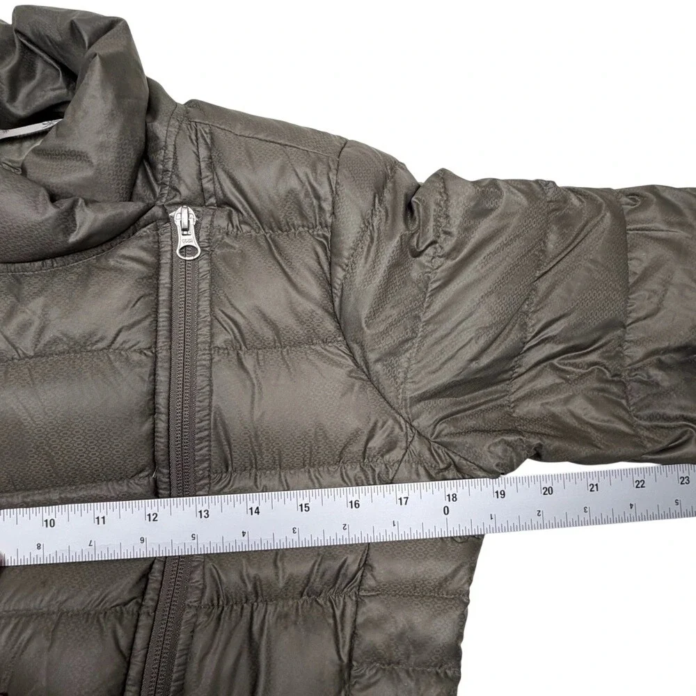 Athleta Goose Down Puffer Jacket‎ Brown Women's Lightweight Coat
